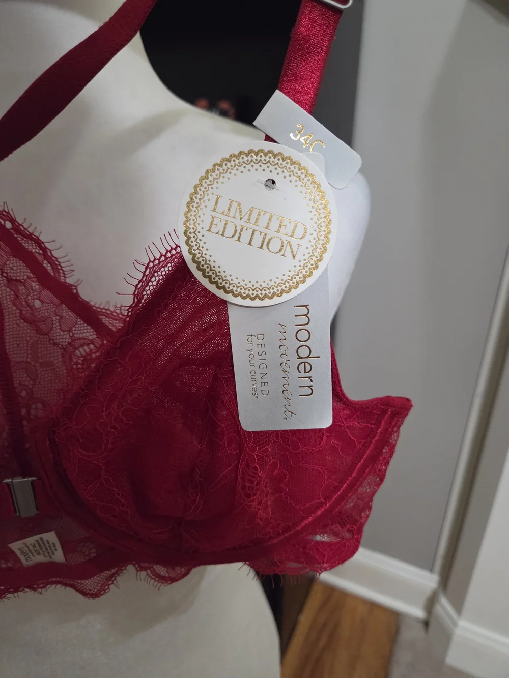 Limited Edition Scarlet Lace Front-Close Balconette Bra